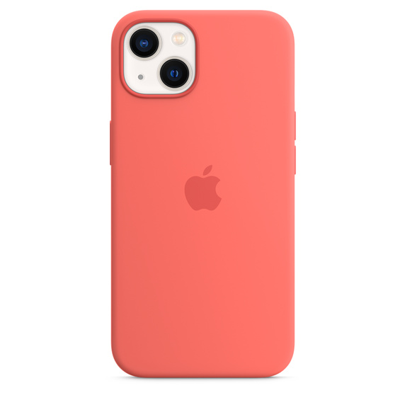 Силиконовый чехол MagSafe для iPhone 13, цвет «розовый помело»