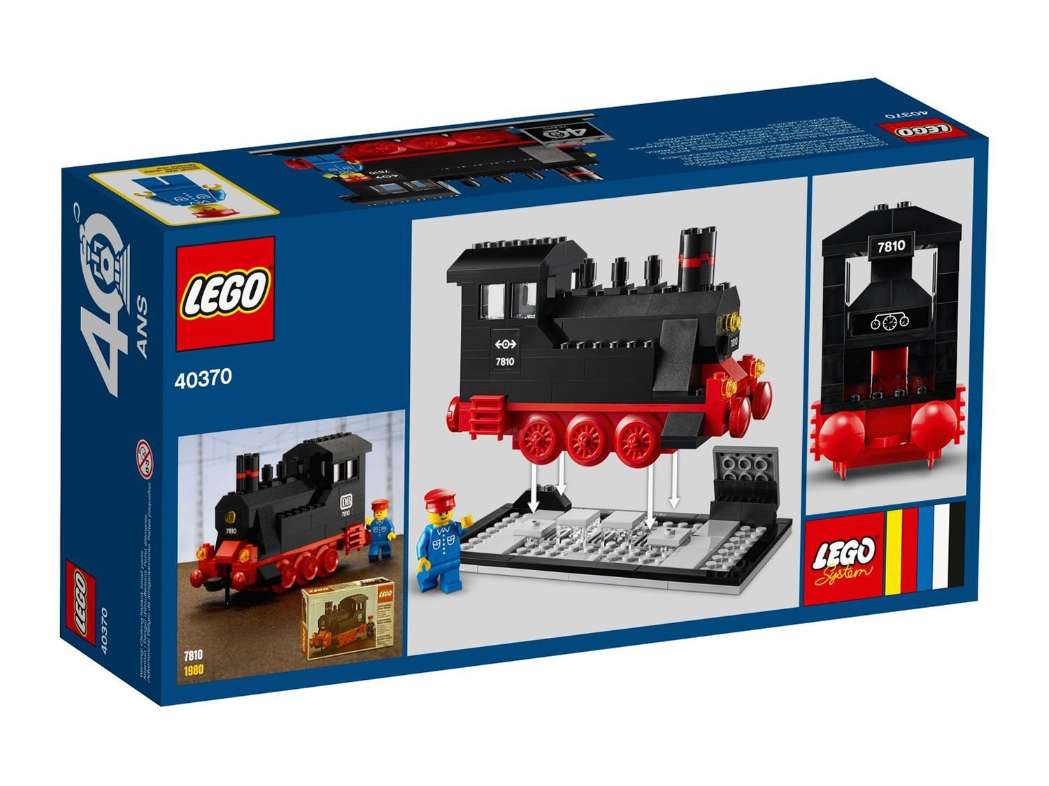 Конструктор LEGO 40370 Железная дорога LEGO: 40-летний юбилей