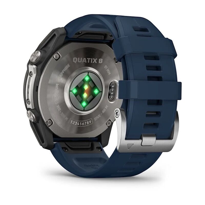 Garmin Quatix 8 51 mm AMOLED Sapphire, Titanium, черный (010-02905-91)