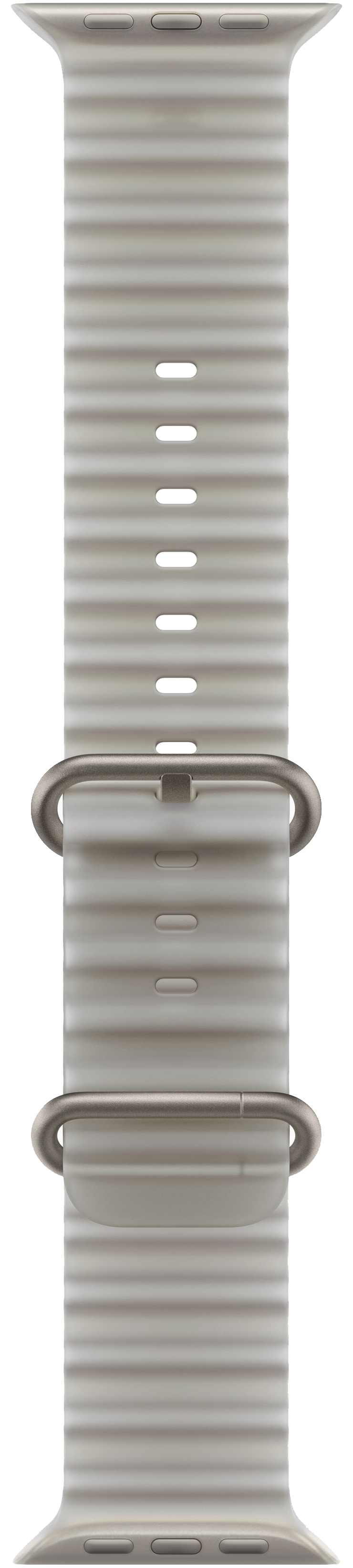 Apple Watch Ultra 4 (2026) 49mm Natural Titanium Case with Translucent Gray Ocean Band
