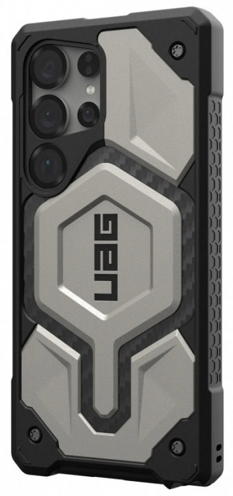 Чехол UAG Monarch Pro Series with MagSafe для Samsung Galaxy S25 Ultra, титан (Titanium) 214461113636