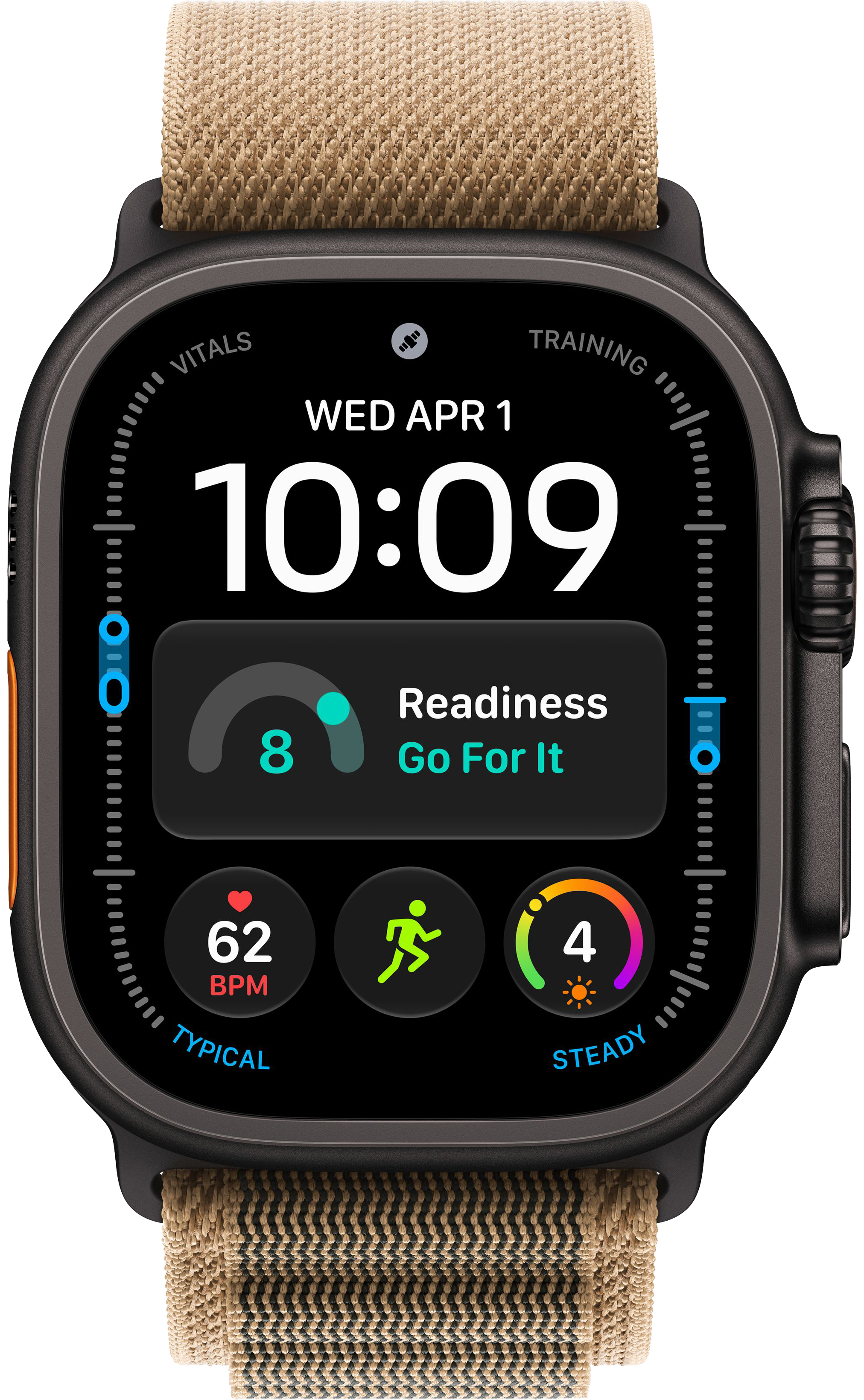 Apple Watch Ultra 4 (2026) 49mm Black Titanium Case with Desert Alpine Loop Large