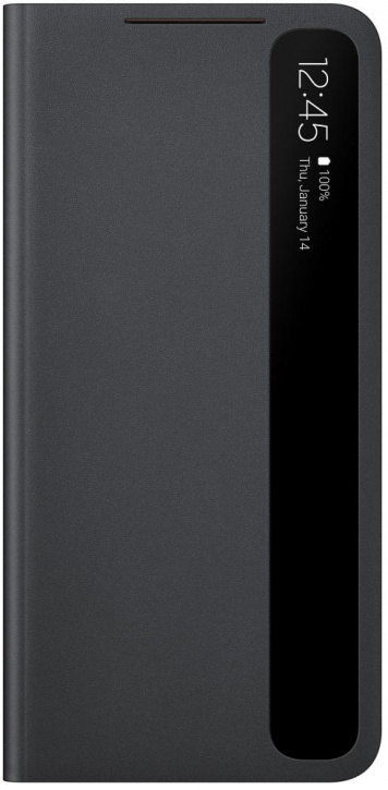 Чехол-книжка Samsung Clear View для Galaxy S21, черный (EF-ZG991CBEGRU)