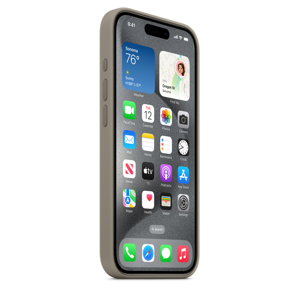 Чехол Apple iPhone 15 Pro Silicone Case с MagSafe, Clay (MT1E3)