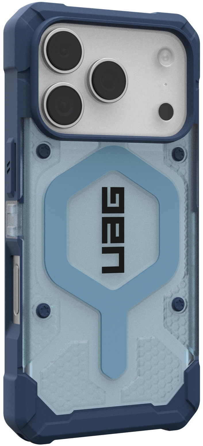 UAG Pathfinder Clear с MagSafe для iPhone 17 Pro Max, прозрачно/голубой (Active Blues Lanyard) 1145521BV03
