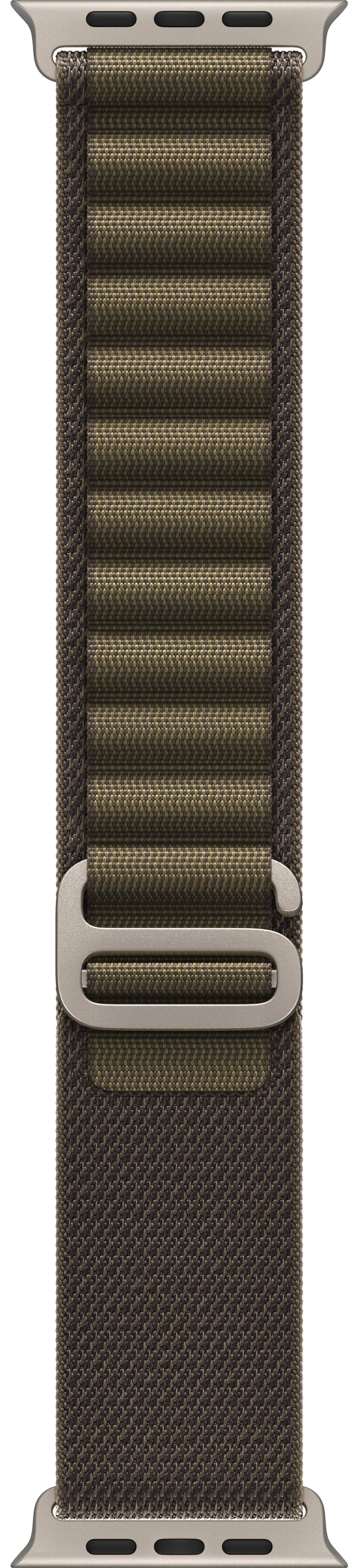 Apple Watch Ultra 4 (2026) 49mm Natural Titanium Case with Dark Olive Alpine Loop Large