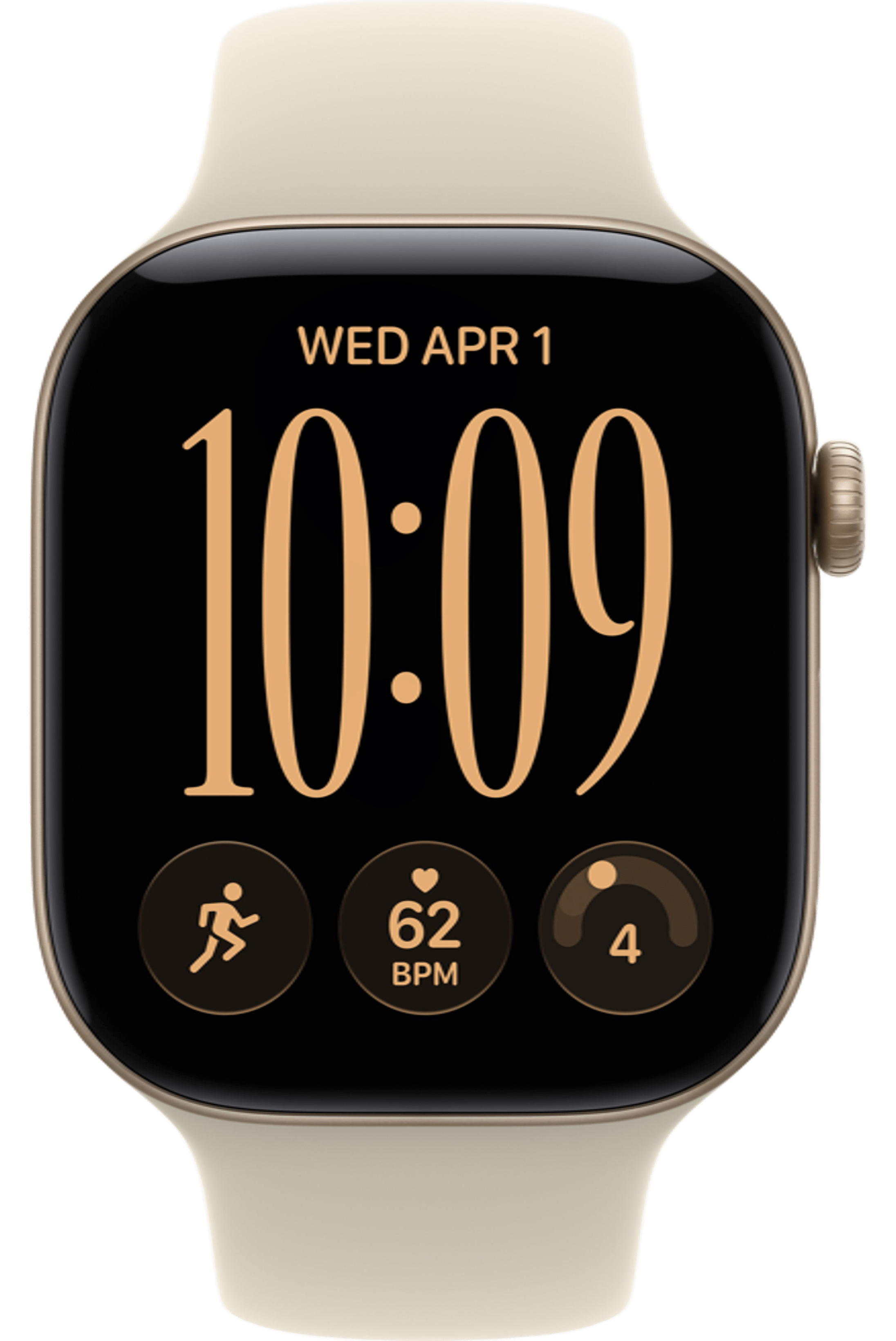 Apple Watch Series 12 42mm Light Gold Aluminum Case with Sport Band Sand