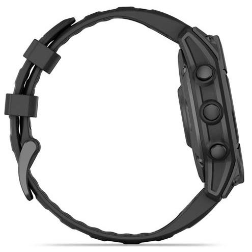 Смарт-часы Garmin Fenix E 47mm AMOLED, Slate Gray with Black Silicone (010-03025-13 HK)