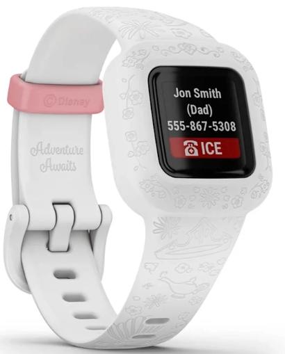 Фитнес-браслет детский Garmin Vivofit JR 3, Disney Princess (белый) (010-02441-12)