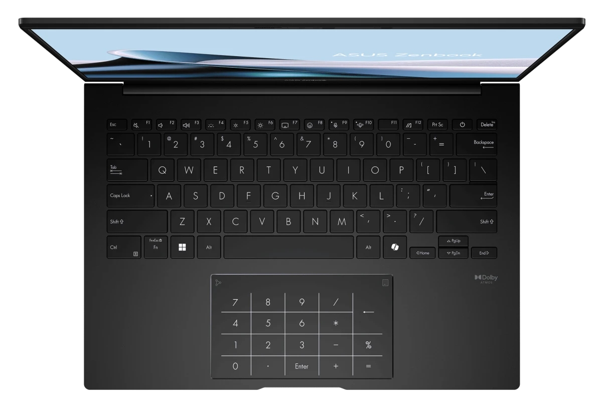 Ноутбук Asus Zenbook 14 UM3406KA-PP222 14" (AMD Ryzen AI 7 350, AMD Radeon Graphics) 32ГБ, 1ТБ SSD, noOS, черный (90NB14U1-M00D20)