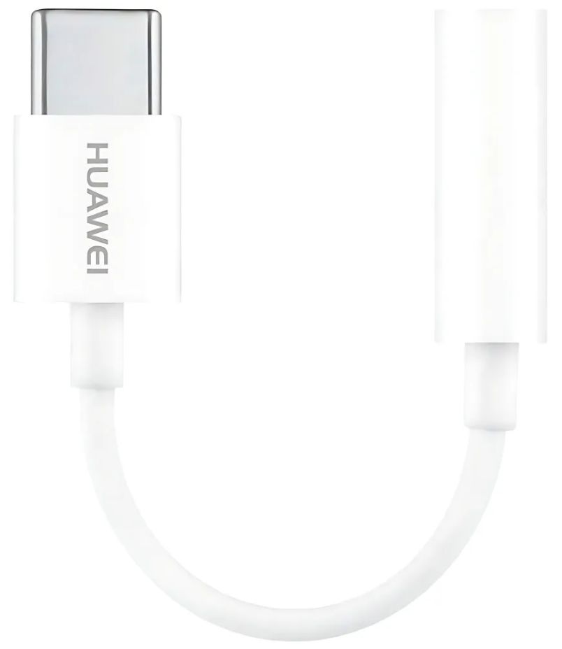 Переходник Huawei LOH-C00 USB-C to 3.5мм, 0.1м, белый