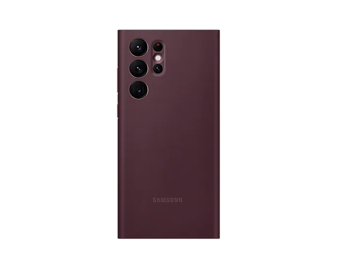 Чехол Smart Clear View Cover для Samsung Galaxy S22 Ultra EF-ZS908CEEGRU, бургунди