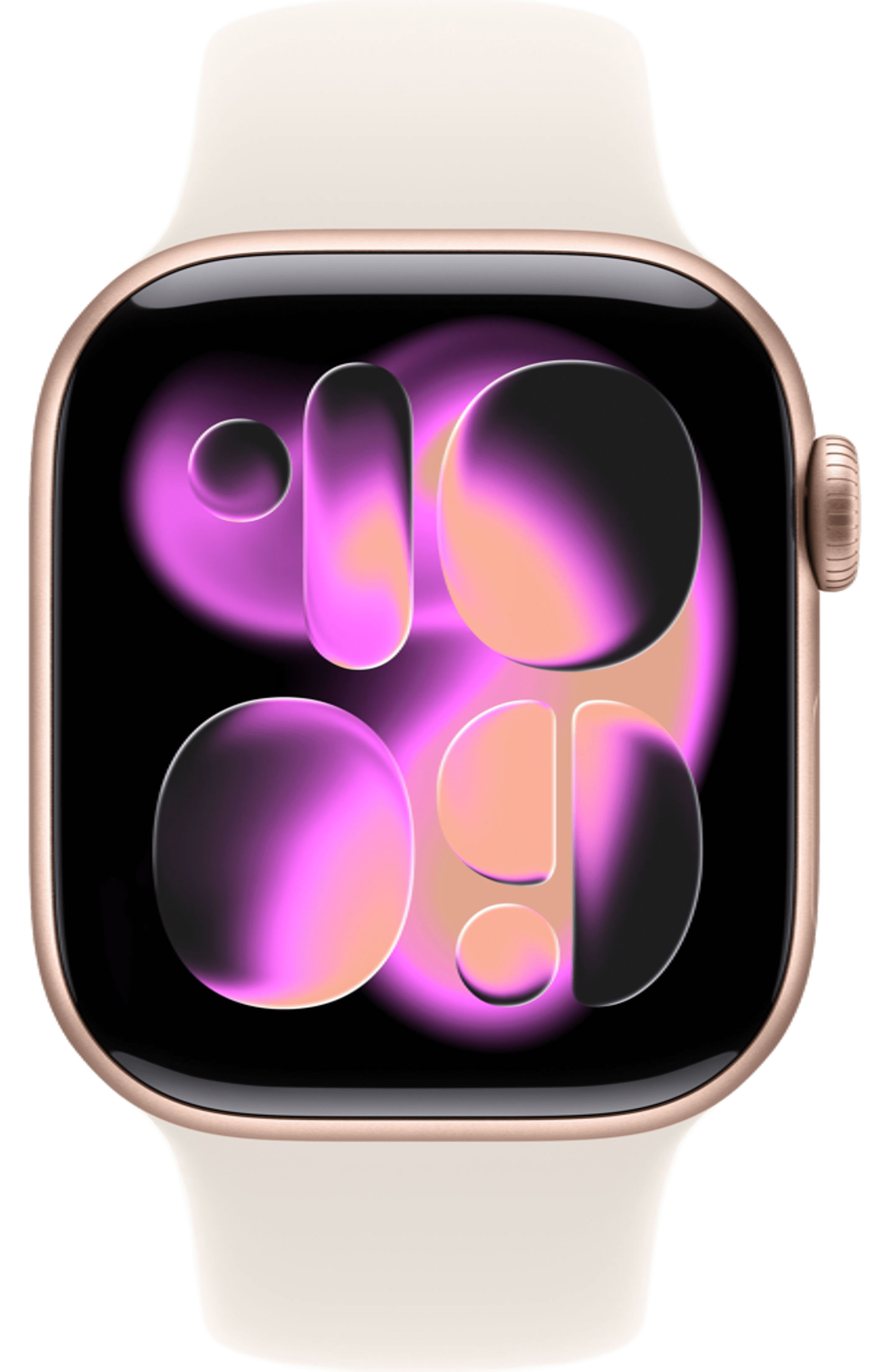 Apple Watch Series 11 42mm, Rose Gold Aluminum Case with Sport Starlight
