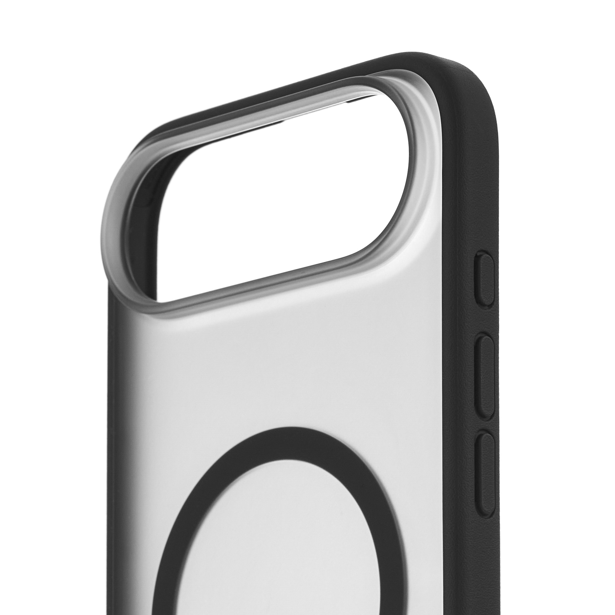 uBear Stand 360° Mag Case с MagSafe для iPhone 17 Air (силикон, софт-тач), черный (CS583BL66AST-I25M)