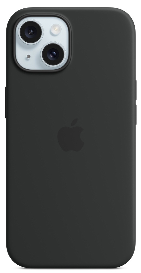 Чехол Apple iPhone 15 Silicone Case с MagSafe, Black (MT0J3)