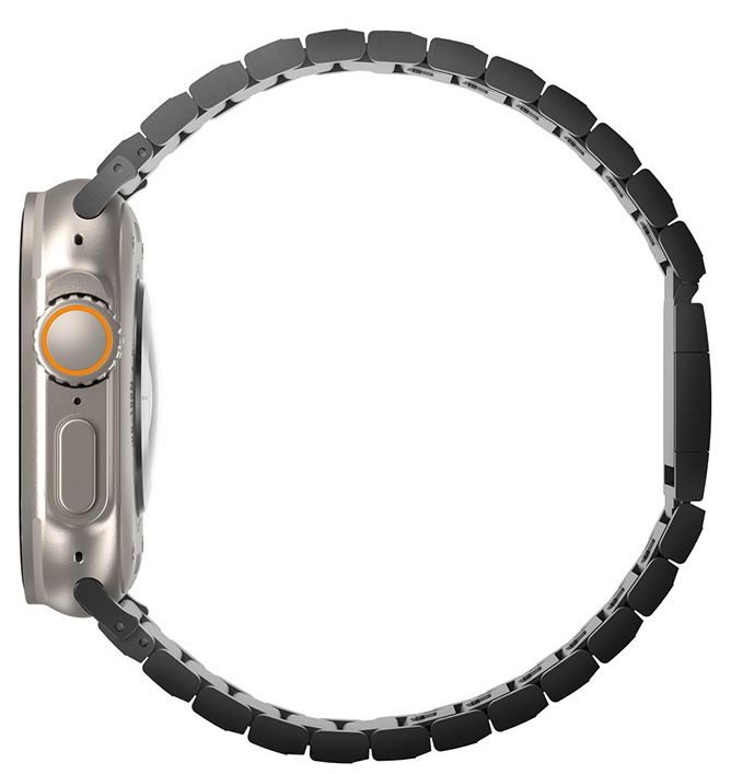 Uniq Strova MAG Strap Link Steel для Apple Watch 42/44/45/49мм, серебристый (49MM-STRVMSIL)