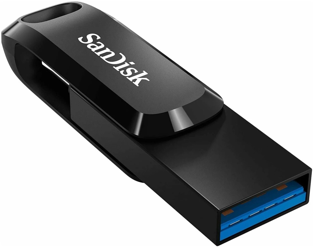 SanDisk 128GB Ultra Dual Drive Go, USB 3.1 - USB Type-C, черный (SND-SDDDC3-128G)