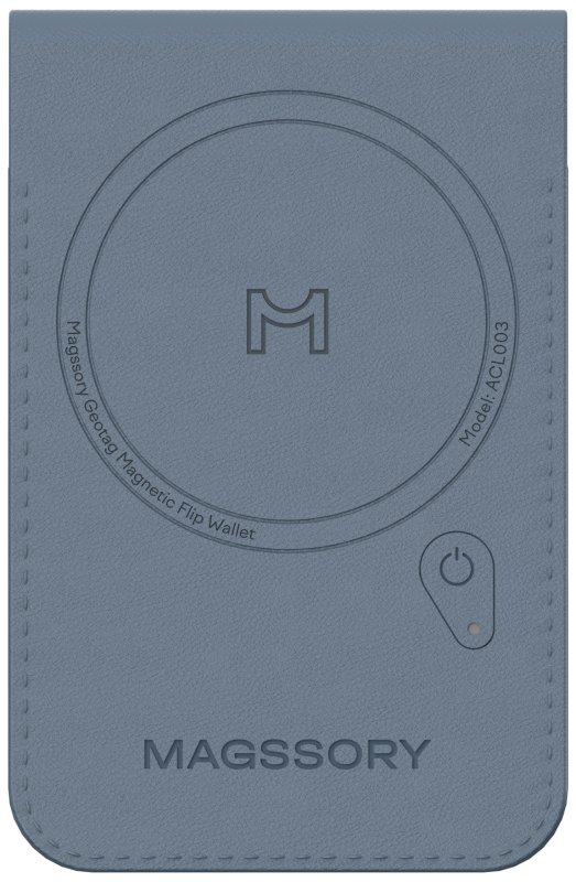 Картхолдер Magssory Geotag Magnetic flip wallet, кобальт