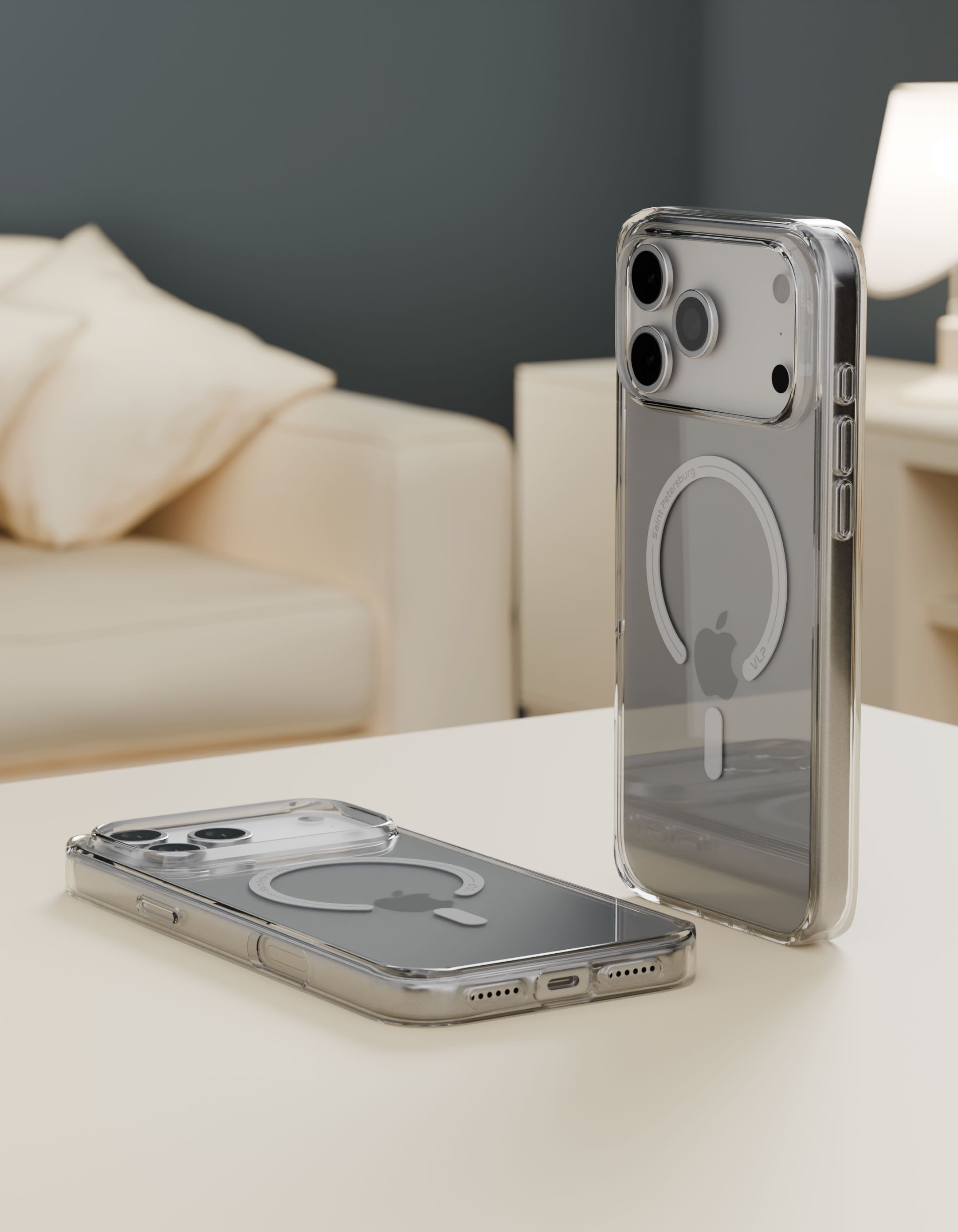 VLP Diamond Case с MagSafe для iPhone 17 ProMax, прозрачный (10510031)