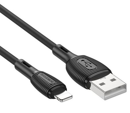 Borofone USB-Lightning 1м BX86, черный
