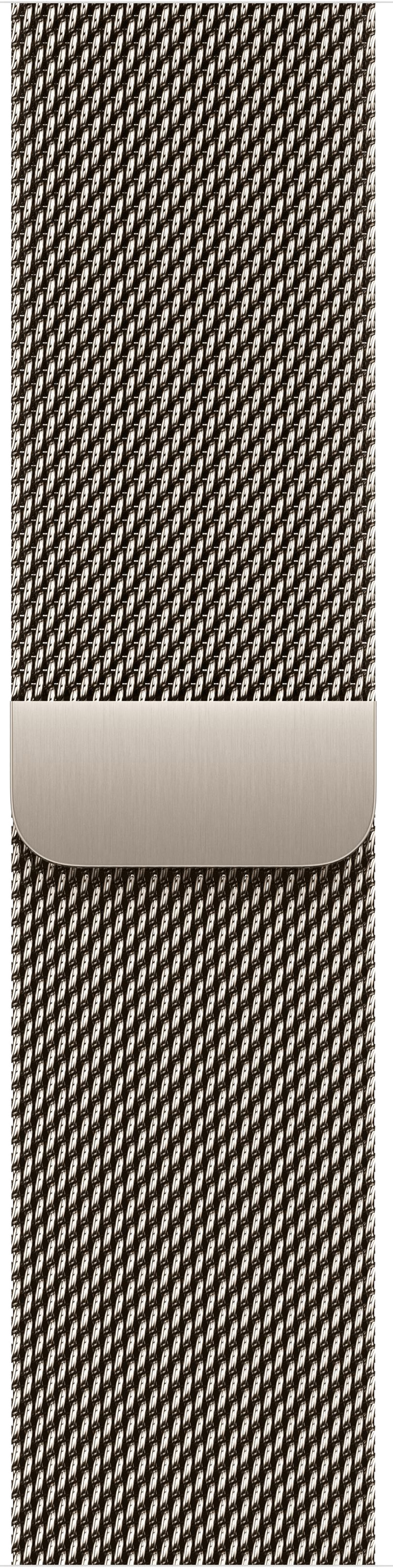 Apple Watch Series 12 42mm Radiant Gold Titanium Case with Milanese Loop Natural
