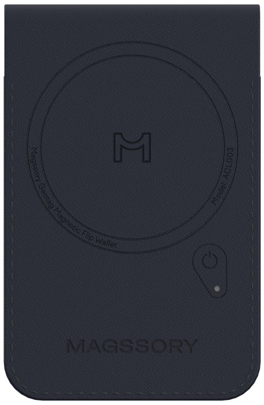 Картхолдер Magssory Geotag Magnetic flip wallet, синий