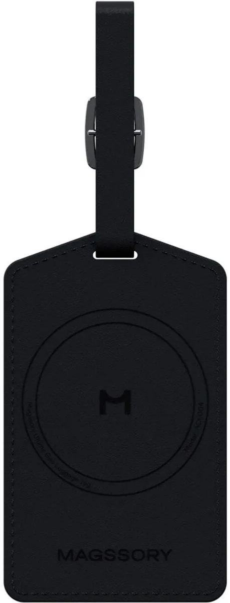 Багажная бирка на чемодан Magssory Ultima Geo Luggage Tag с поддержкой Find My, черный (ACL004)