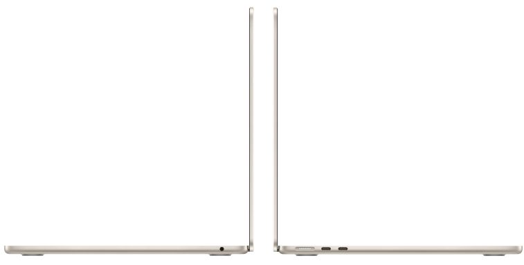 Apple MacBook Air 15 (M4, 10C/10C, 2025), 32 ГБ, 1 ТБ SSD, Starlight (Z1DD00193)