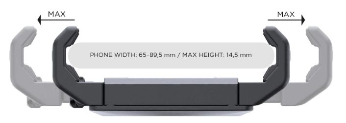 SP connect SP Universal Phone Clamp Max SPC+, черный