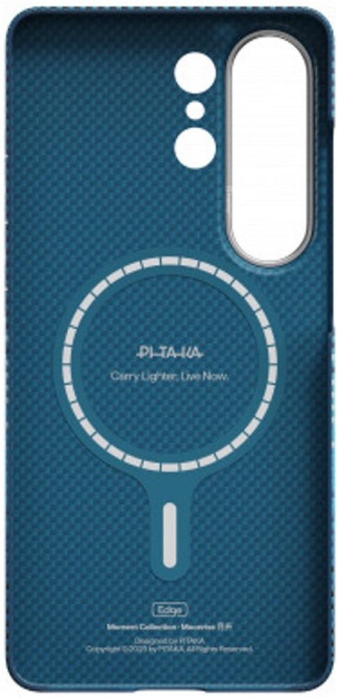 Чехол Pitaka Tactile Woven Edge (Ultra-Slim) с MagSafe для Samsung Galaxy S26 Ultra, синий (KS2602U)