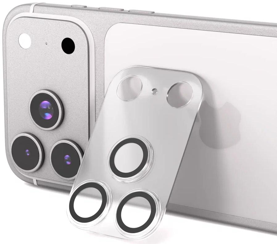 Защитное стекло VLP для камеры iPhone 17 Pro, с черной рамкой