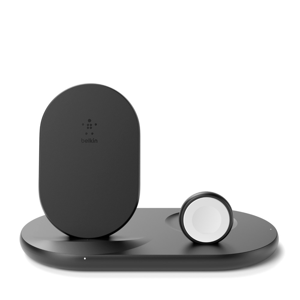 Беспроводная зарядная станция Belkin Boost Charge 3-in-1 Wireless Charger for Apple Devices (Черный)