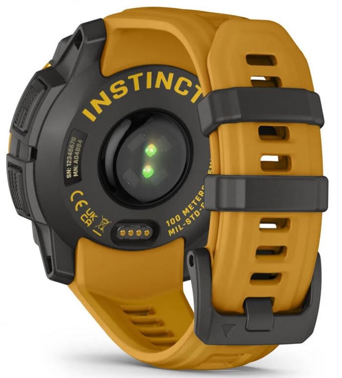 Garmin Instinct 3 45mm Solar, Sunburst with Sunburst/Gray Silicone (010-02934-42) HK