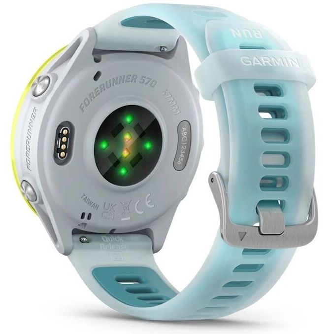 Garmin Forerunner 570 47mm, Steinweiss/Amp Yellow Aluminium (010-02971-01)