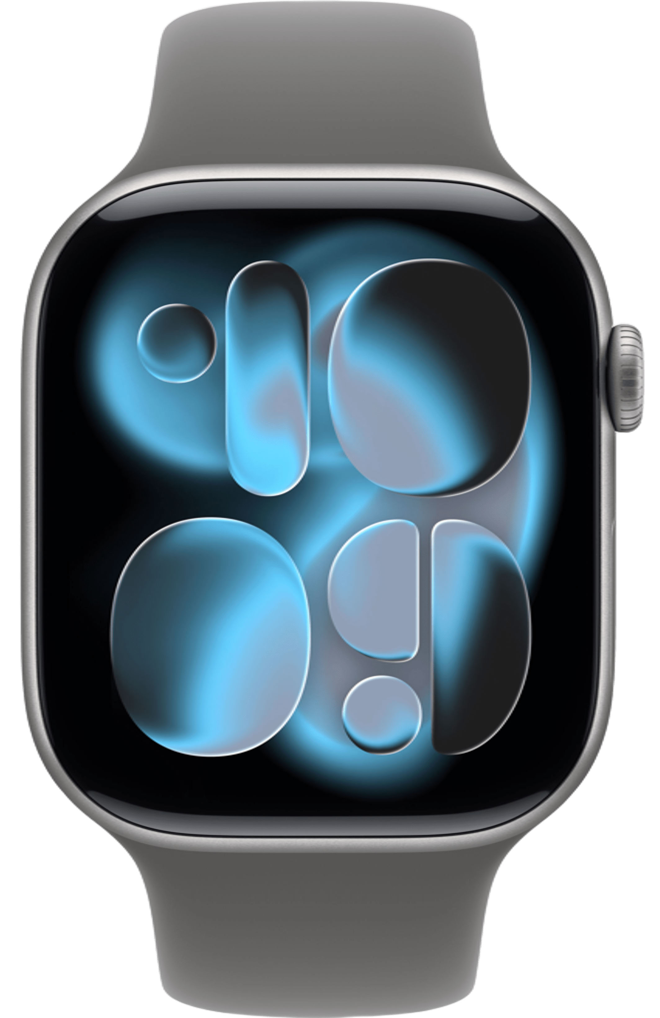 Apple Watch Series 11 46mm Space Gray Aluminum Case with Sport Band Stone Gray