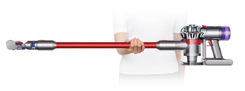 Dyson V8 Slim Fluffy, Nickel/Red (385910-01) RN
