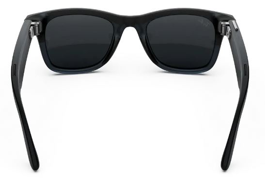 Ray Ban Meta Wayfarer (Gen3) 154-53 Transparent Matte Ocean Blue/Transitions Grey Lenses