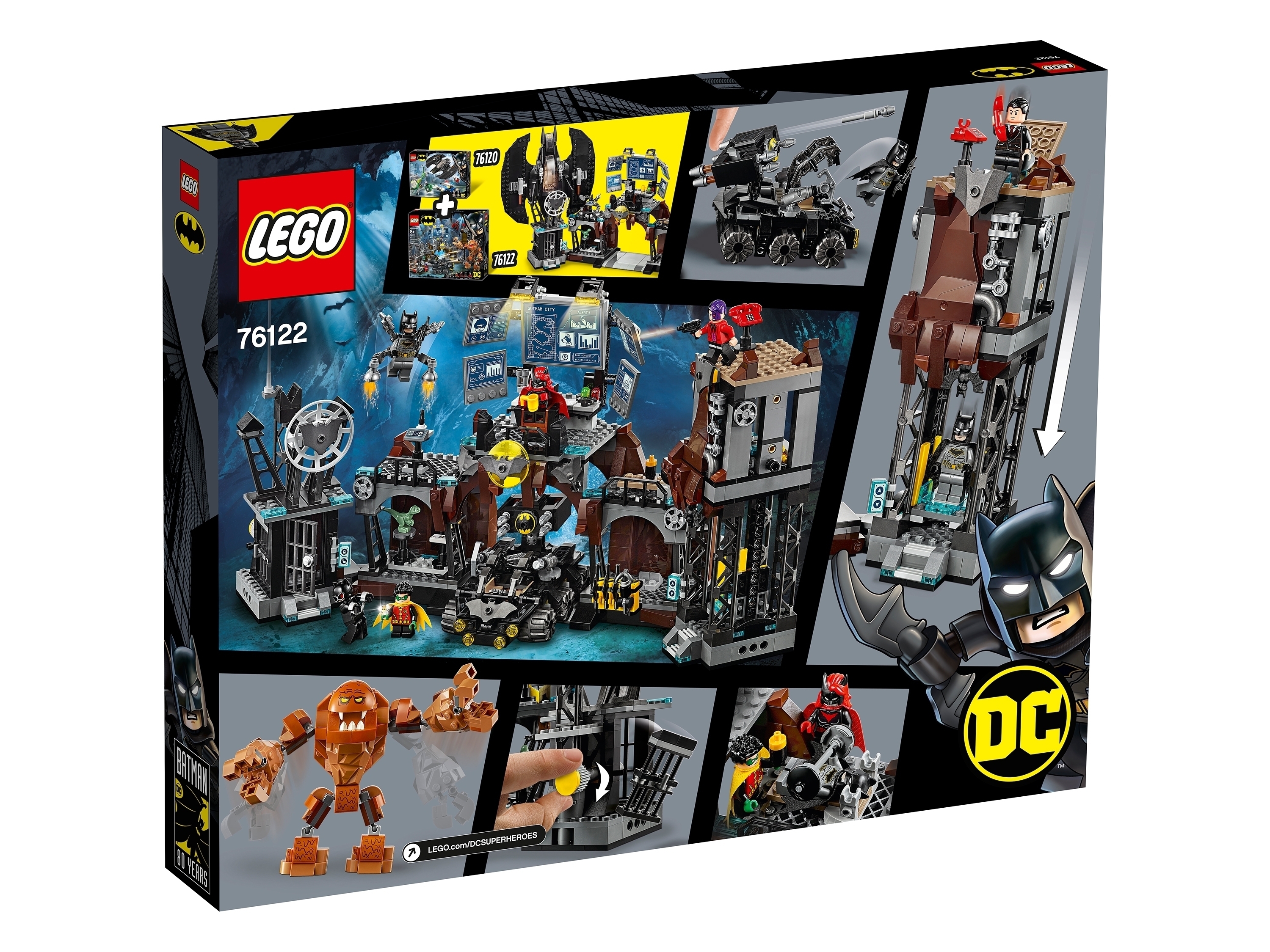 Конструктор LEGO Super Heroes 76122 Вторжение Глиноликого в бэт-пещеру