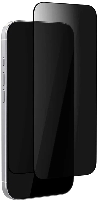 Защитное стекло VLP Privacy Glass 2.5D для iPhone 16 Pro Max / iPhone 17 Pro Max Антишпион, с черной рамкой (1061158)