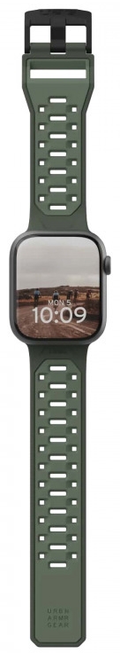 Силиконовый ремешок UAG Civilian Silicone Strap для Apple Watch 44/45/46/49мм, оливковый (194002117272)
