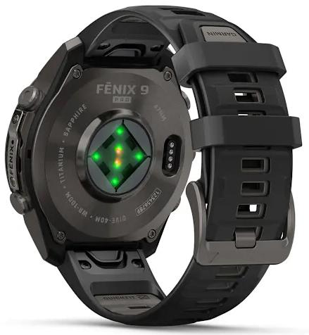 Умные часы Garmin Fenix 9 Pro AMOLED 47мм, темно-серый с черным силиконовым ремешком (010-04336-16)