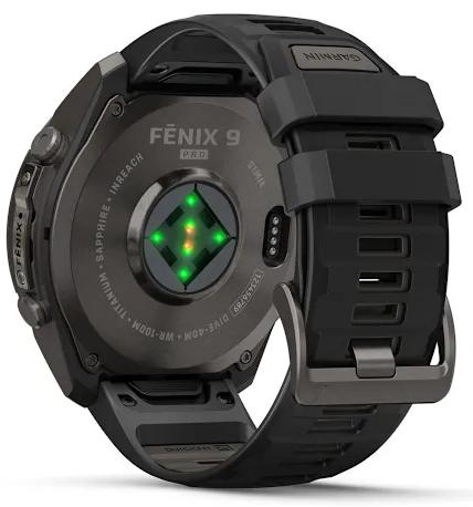 Умные часы Garmin Fenix 9 Pro AMOLED 51мм inReach, темно-серый с черным силиконовым ремешком (010-04337-11)