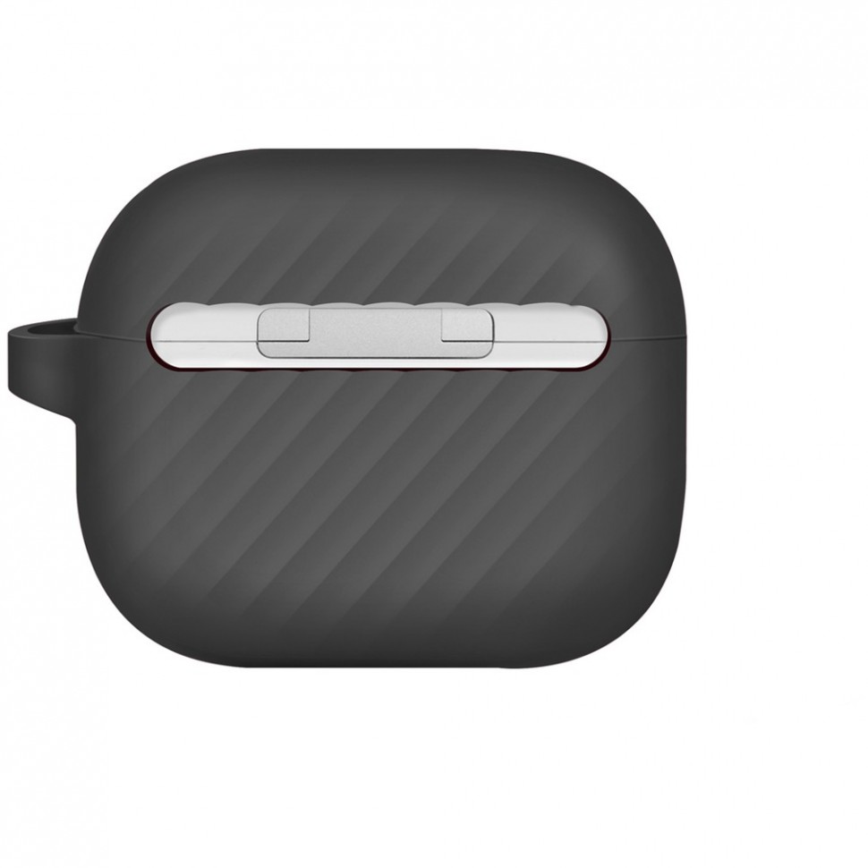 Чехол с карабином UNIQ Vencer + ремешок, темно-серый (AIRPODS 3 (2021)-VENDGRY)