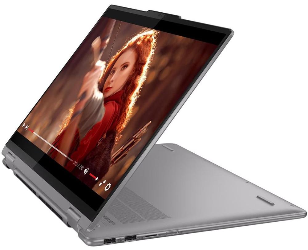 Ноутбук Lenovo Yoga 7 2-in-1 16AHP9 16" (AMD Ryzen 7 8840HS, AMD Radeon 780M Graphics) 16ГБ, 512ГБ, Win 11 Home, серый (83DM0006US)