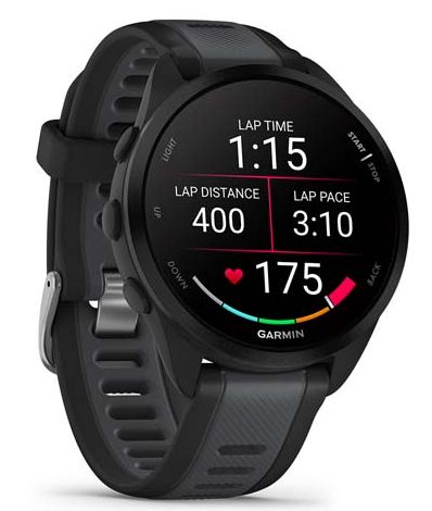 Garmin Forerunner 165, Black/Slate Gray (010-02863-AC)