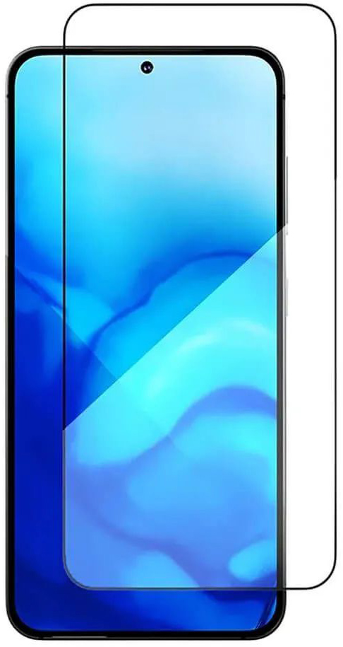 Защитное стекло VLP A-Glass для Samsung Galaxy S24 FE, черная рамка (1061119) 