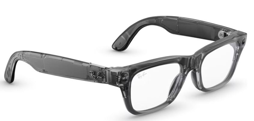 Meta Ray-Ban Blayzer Optics Gen2 RW7001, S50 Matte Transparent Ice Grey