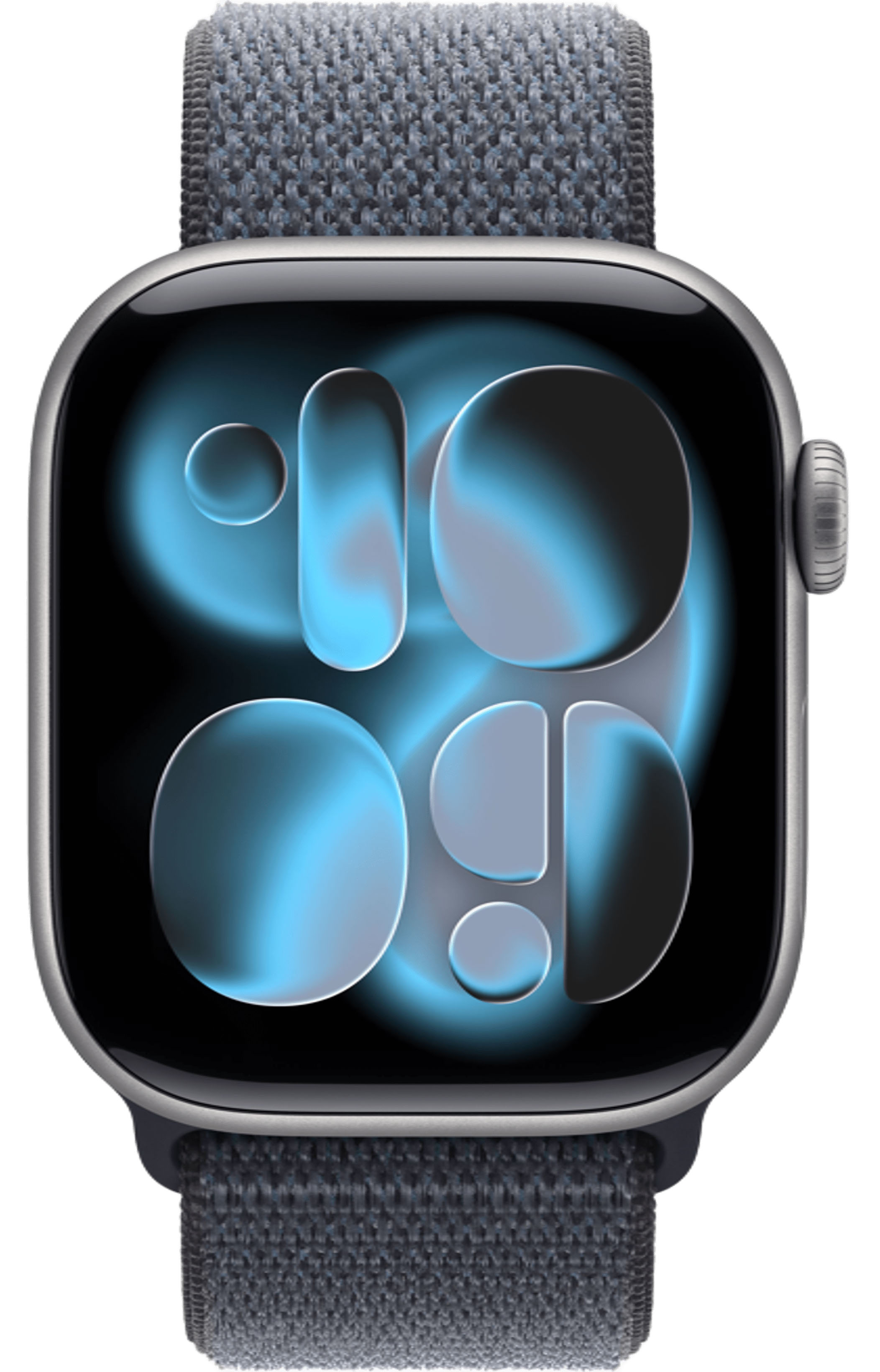 Apple Watch Series 11 42mm, Space Gray Aluminum Case with Sport Loop Anchor Blue