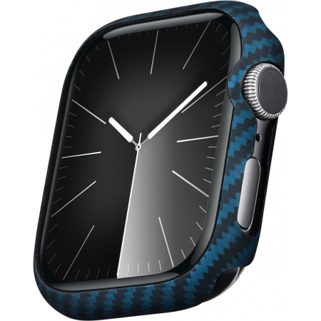 Кевларовый чехол Pitaka для Apple Watch 7/8/9 (45мм), синий KW2301A