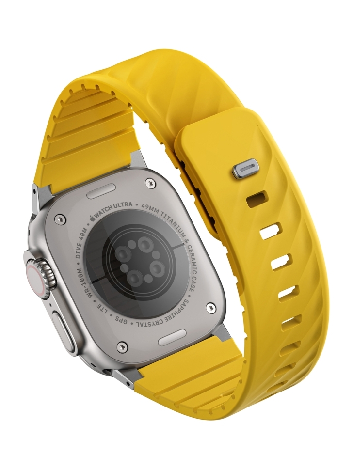 Uniq FLUO Silicone Rubber для Apple Watch 49-40 мм, Golden Yellow